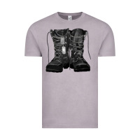 Vintage Zinc soldier boots Vintage Tee - RanaPortraitStore