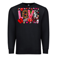 Black valentines day love nurse Premium Sweatshirt - NancyCooperArtShop