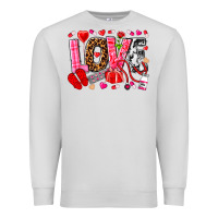 Dove Grey valentines day love nurse Premium Sweatshirt - NancyCooperArtShop