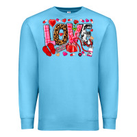 Ocean Blue valentines day love nurse Premium Sweatshirt - NancyCooperArtShop