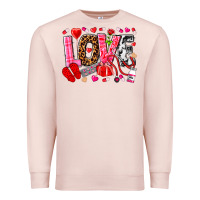Pale Pink valentines day love nurse Premium Sweatshirt - NancyCooperArtShop