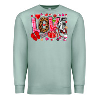 Seafoam valentines day love nurse Premium Sweatshirt - NancyCooperArtShop