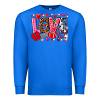 True Royal valentines day love nurse Premium Sweatshirt - NancyCooperArtShop
