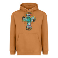 Meerkat cross with leopard sunflower gemstone serape cowhide Heavyweight Hoodie - Artiststas