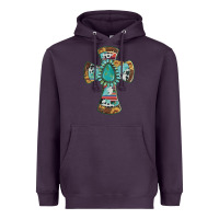 Plum cross with leopard sunflower gemstone serape cowhide Heavyweight Hoodie - Artiststas