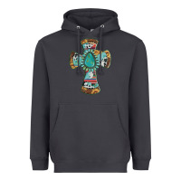 Smoke cross with leopard sunflower gemstone serape cowhide Heavyweight Hoodie - Artiststas