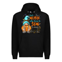 Black just a woman who loves to sew Premium Hoodie - NancyCooperArtShop