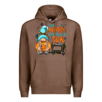 Chestnut just a woman who loves to sew Premium Hoodie - NancyCooperArtShop