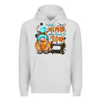 Dove Grey just a woman who loves to sew Premium Hoodie - NancyCooperArtShop