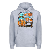 Heather Grey just a woman who loves to sew Premium Hoodie - NancyCooperArtShop