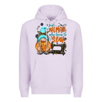 Lilac just a woman who loves to sew Premium Hoodie - NancyCooperArtShop