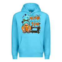 Ocean Blue just a woman who loves to sew Premium Hoodie - NancyCooperArtShop