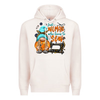 Pale Pink just a woman who loves to sew Premium Hoodie - NancyCooperArtShop