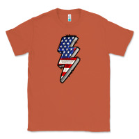 Copper American lightning bold 4th of july Classic Tee - CowGirlArtShop