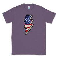 Lavender American lightning bold 4th of july Classic Tee - CowGirlArtShop