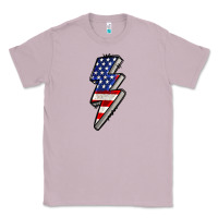 Lilac American lightning bold 4th of july Classic Tee - CowGirlArtShop