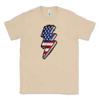 Mushroom American lightning bold 4th of july Classic Tee - CowGirlArtShop
