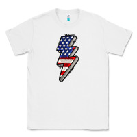 White American lightning bold 4th of july Classic Tee - CowGirlArtShop