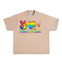 Burro peace love rock pride Urban Heavy Tee - texasbilliewilder