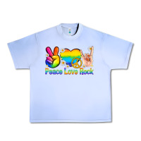 Grape Ice peace love rock pride Urban Heavy Tee - texasbilliewilder