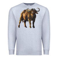 Heather Grey Buffalo Premium Sweatshirt - LillyAllenDesigns