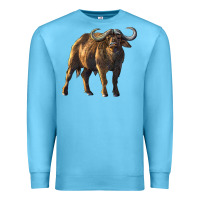 Ocean Blue Buffalo Premium Sweatshirt - LillyAllenDesigns
