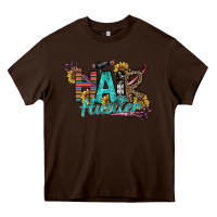 Chocolate Brown Hair Hustler Heavy Core Tee - SublimationCraftShop