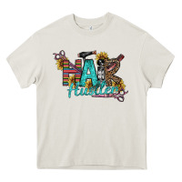 Cream Hair Hustler Heavy Core Tee - SublimationCraftShop