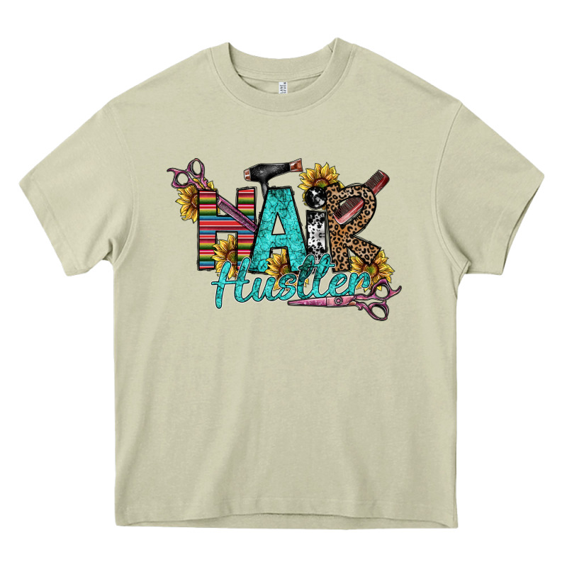 Hair Hustler Heavy Core Tee by SublimationCraftShop | Teevron