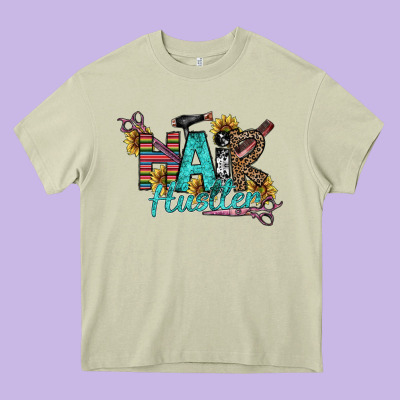 Hair Hustler Heavy Core Tee Designed By Sublimationcraftshop