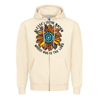 Blessed Is The Nation Whose God Is The Lord Zipper Hoodie | Teevron