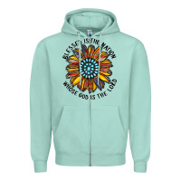 Seafoam blessed is the nation whose god is the lord Zipper Hoodie - CowhideDigitalArt