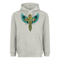 Moon Dust wing cross Heavyweight Hoodie - Artiststas