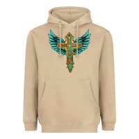 Mushroom wing cross Heavyweight Hoodie - Artiststas