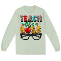 Matcha teach like a boss Long Sleeve Tee - Zillion Design Studio