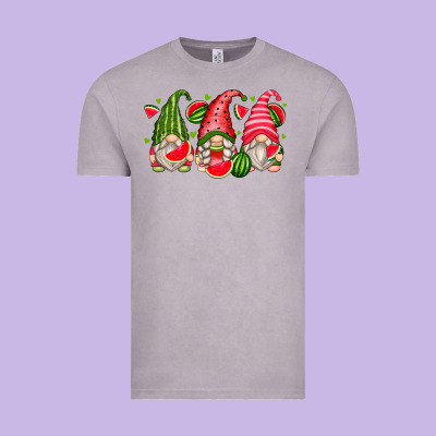 Watermelon Gnomes Vintage Tee Designed By Zillion Design Studio