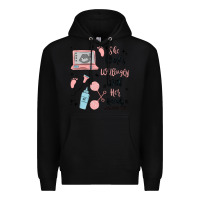 Black she works willingly with her hands Premium Hoodie - MaliasSmallBusiness