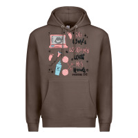 Coffee she works willingly with her hands Premium Hoodie - MaliasSmallBusiness