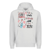 Dove Grey she works willingly with her hands Premium Hoodie - MaliasSmallBusiness