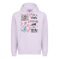 Lilac she works willingly with her hands Premium Hoodie - MaliasSmallBusiness