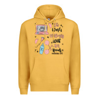 Mustard she works willingly with her hands Premium Hoodie - MaliasSmallBusiness
