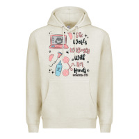 Oatmeal Heather she works willingly with her hands Premium Hoodie - MaliasSmallBusiness