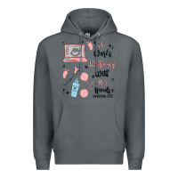 Rock she works willingly with her hands Premium Hoodie - MaliasSmallBusiness