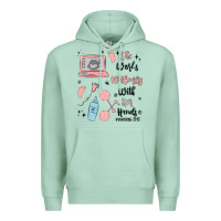Seafoam she works willingly with her hands Premium Hoodie - MaliasSmallBusiness