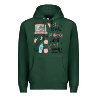 Sports Green she works willingly with her hands Premium Hoodie - MaliasSmallBusiness