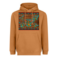 Meerkat western thunderbird and arrow with aztec leopard Heavyweight Hoodie - Artiststas