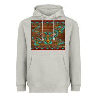 Moon Dust western thunderbird and arrow with aztec leopard Heavyweight Hoodie - Artiststas