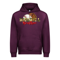 Mauve Wine baseball brother Urban Hoodie - BundleAndBundleShop
