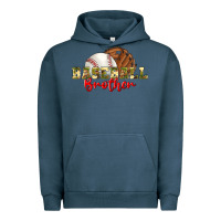 Pigment Midnight Navy baseball brother Urban Hoodie - BundleAndBundleShop