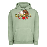 Pigment Oil Green baseball brother Urban Hoodie - BundleAndBundleShop